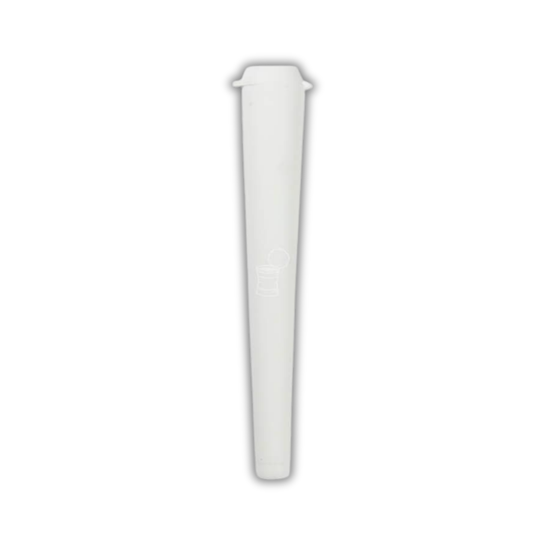 Porta-cigarro em cone, branco