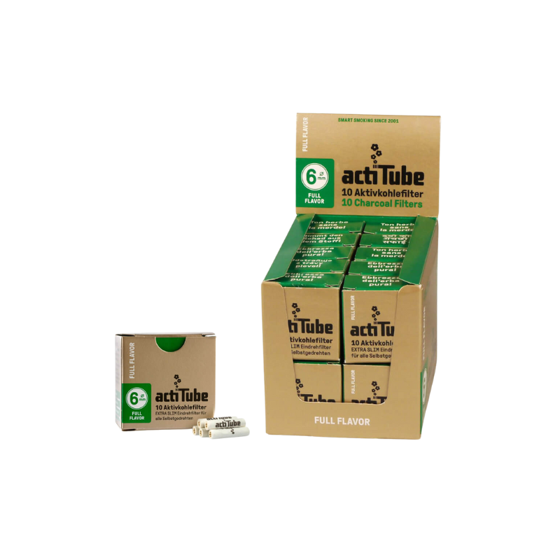 Filtros ActiTube Extra Slim Gold 6mm