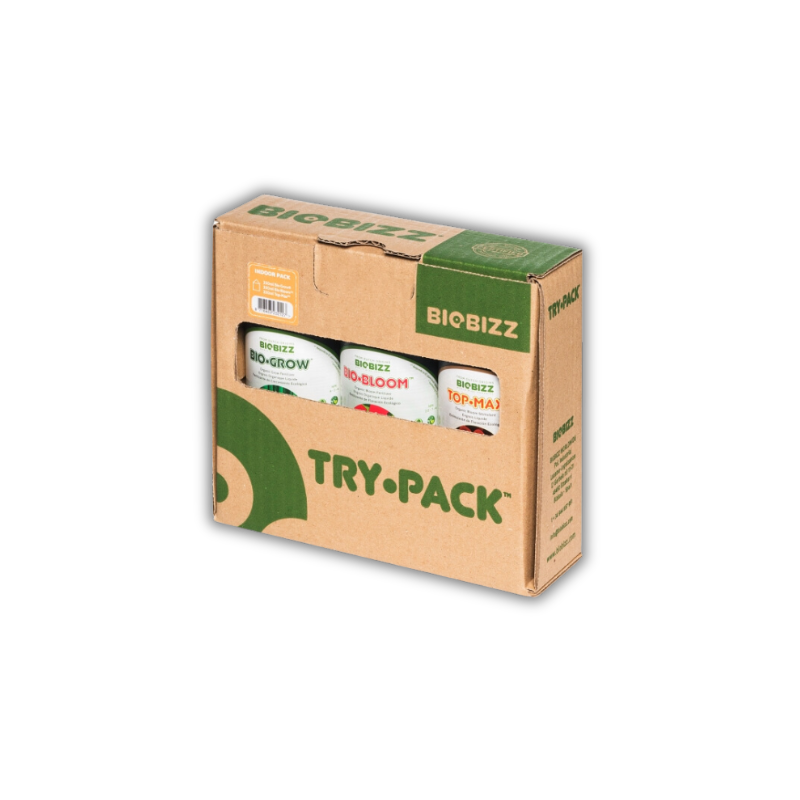 Biobizz Try·Pack Indoor - Fertilizantes Orgânicos para Cultivo em Interior