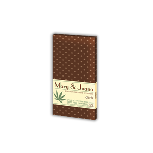 Mary & Juana Chocolate Negro com sementes de cânhamo (70% cacau), 80 g