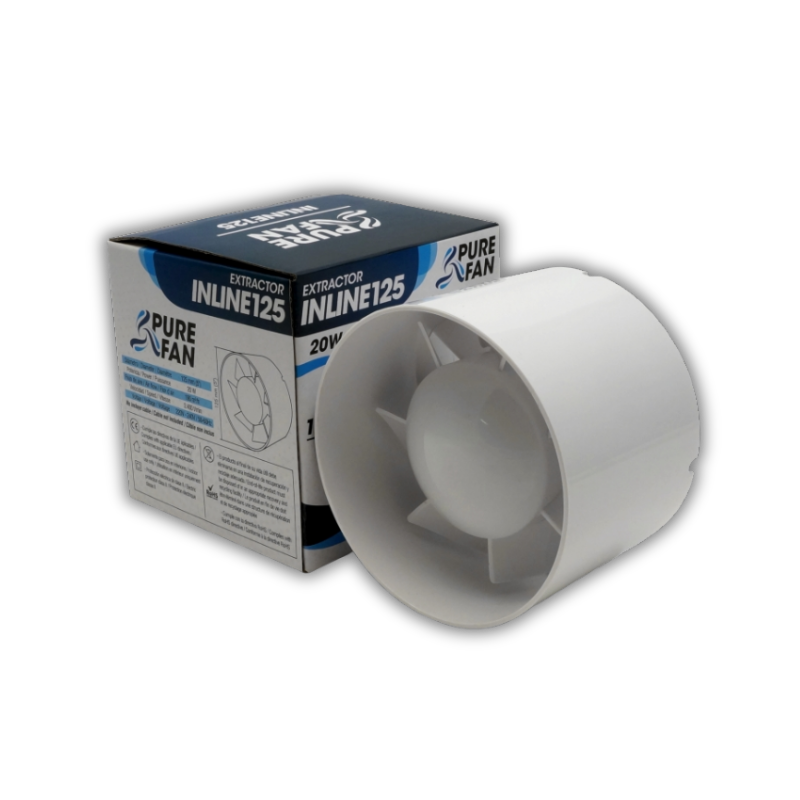Extrator Pure Fan Inline 125 Pure Factory