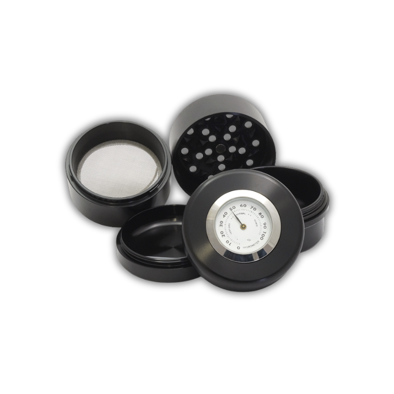 Grinder com Higrómetro 63mm – Negro